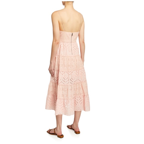 NWT $440 ALICE + OLIVIA Shanti Button-Front Tiered Maxi Dress in size 12! - Picture 2 of 2